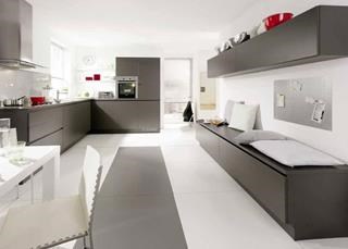 Kitchen Modern Gray and White